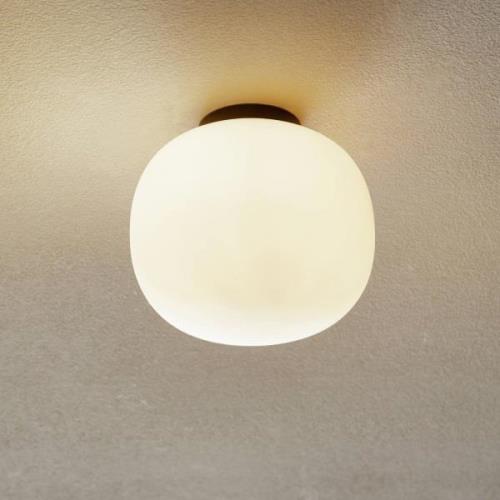 Plafondlamp Bombo van matglas Ø 19 cm