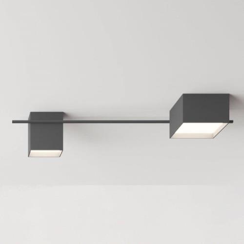 Vibia Structural 2640 plafondlamp, donkergrijs