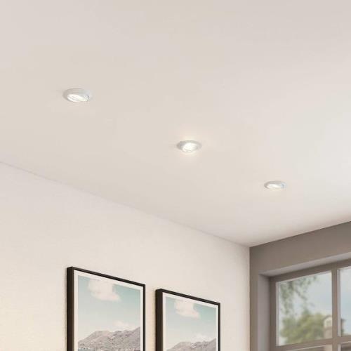 ELC Dakarra downlight set van 10, GU10 Ø8,8cm wit