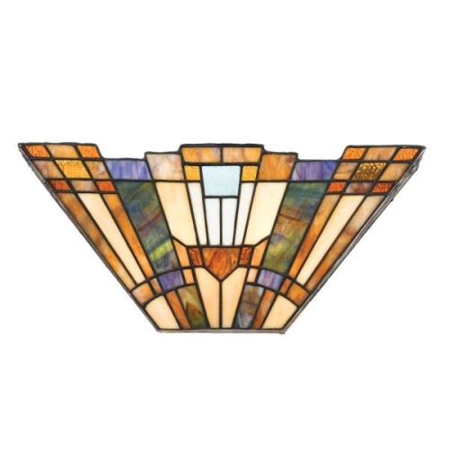 Wandlamp Inglenook met gekleurd glas