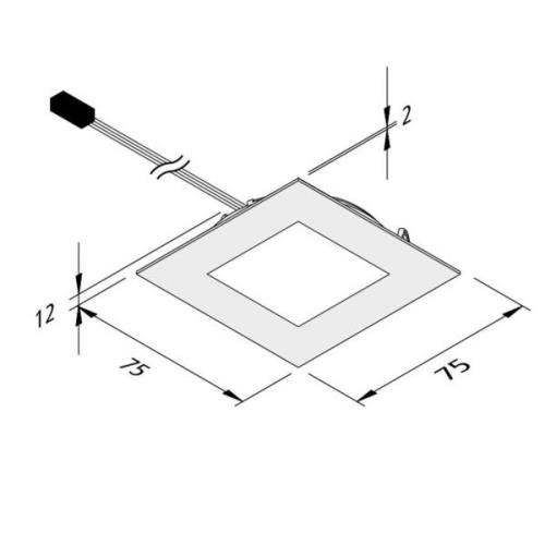 LED meubelverlichting Dynamic FAQ 68 staal 3W CCT