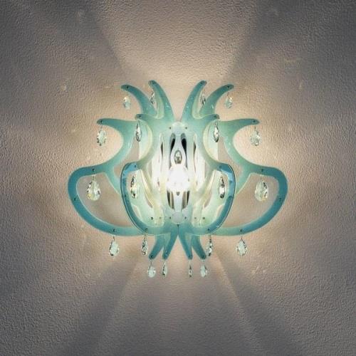 Slamp Medusa design-wandlamp, blauw