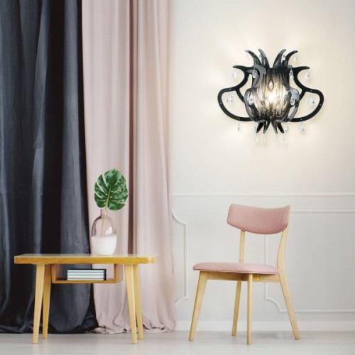 Slamp Medusa design-wandlamp, zwart