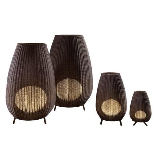 Bover Amphora 03 terraslamp, rotan Brown