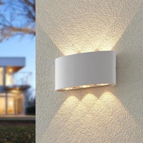 ELC Emirana LED buiten wandlamp, wit