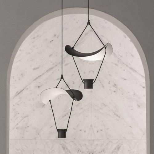 LED hanglamp Vollee S1 P, 44cm, up, zwart