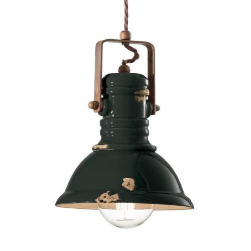 Hanglamp C1691 in zwart industrieel ontwerp