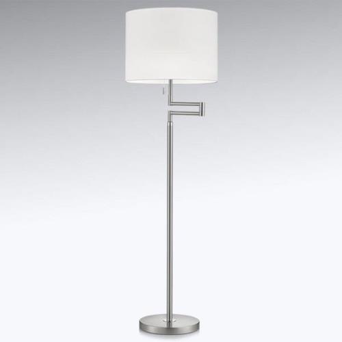 Vloerlamp Lilian, LED dimmer, nikkel mat/chroom