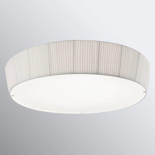 Bover Plafonet 95 - textiel-plafondlamp, Band wit
