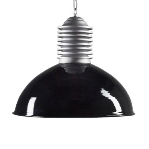 Buiten hanglamp Carla aluminium/zwart