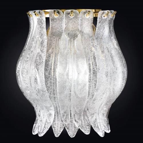 Elegante wandlamp PETALI met Muranoglas