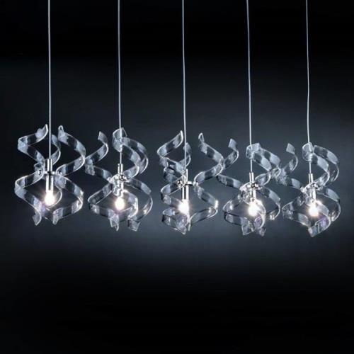 Hanglamp Crystal 5-lamps