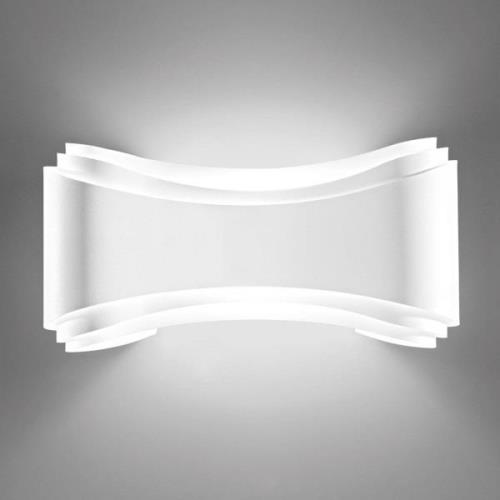 LED design-wandlamp Ionica in wit