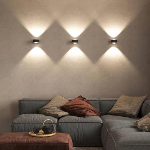 Puk Maxx Wall, LED, heldere lenzen, mat zwart