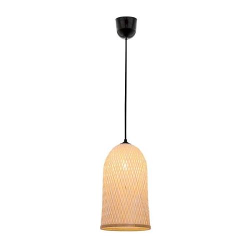 Hanglamp Casper, rotan kap, Ø 25 cm