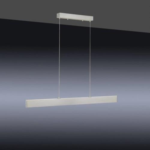 LED hanglamp LOLAsmart Nila, geborsteld alu