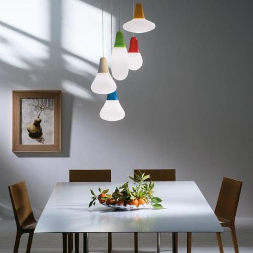 Martinelli Luce hanglamp Ciulifruli, wit, polyethyleen