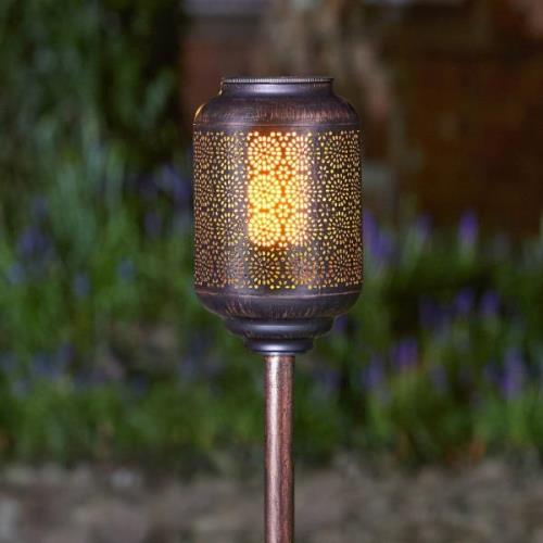 LED solar-grondspies lamp Tunis, 2 stuks per pak