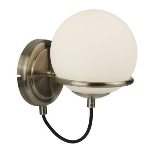 Wandlamp Sphere met bolkap van glas