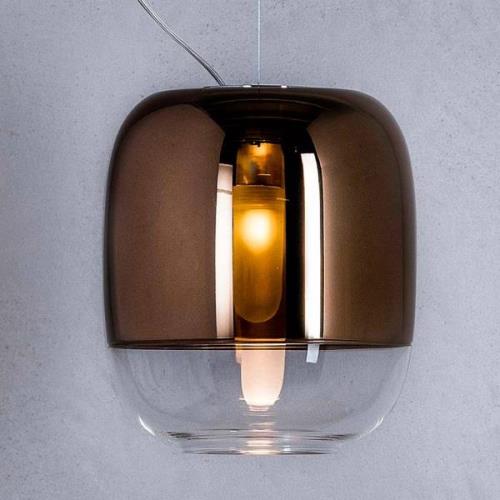 Prandina Gong S1 hanglamp zwart gemetalliseerd