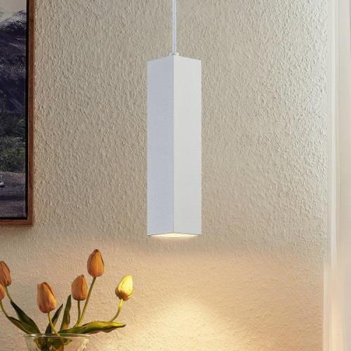 Prios Neliyah hanglamp, hoekig, wit, 1-lamps