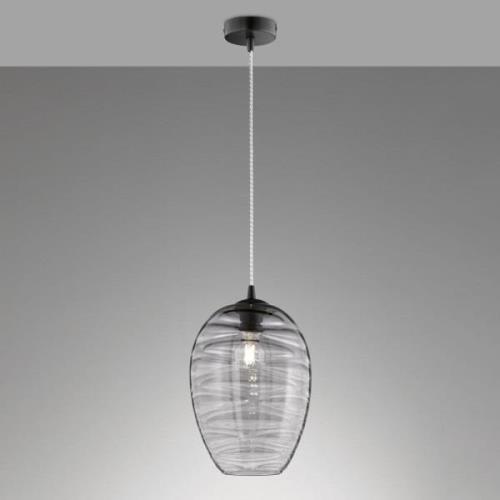 Hanglamp Gordes van glas, tapvormig