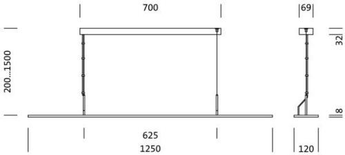 Siteco Arktika LED hanglamp elektronisch voorschakelapparaat dimbaar