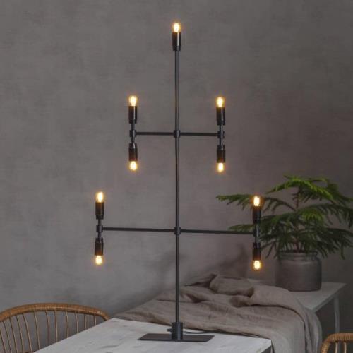 Kandelaar Twice, zwart, 9-lamps, 91 cm