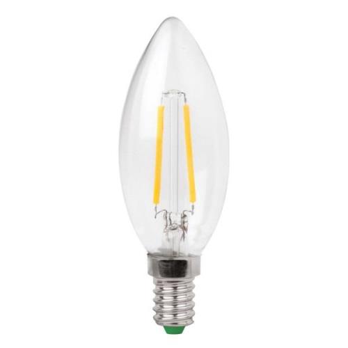 LED kaarslamp E14 3W gloeidraad helder, warmwit