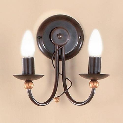2-lichts wandlamp GARDA in landhuisstijl