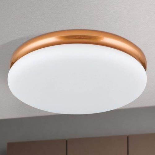 LED plafondlamp James met metalen behuizing, koper