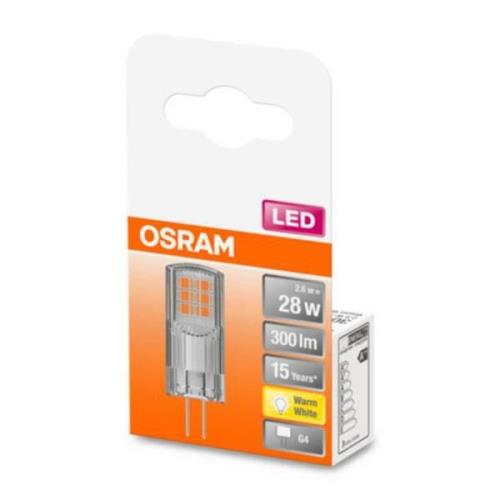 OSRAM LED stiftlamp G4 2,6W, warmwit, 300 lm