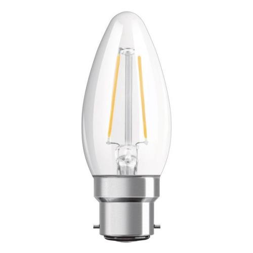 OSRAM LED kaars B22d Classic B filament 2,5W