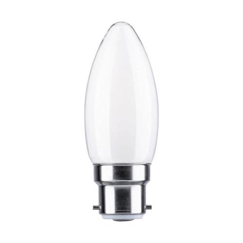 Paulmann LED kaarslamp B22d 4,7W 2.700K opaal