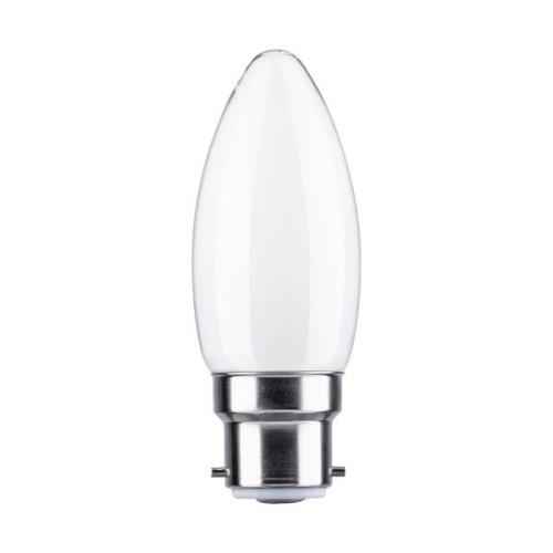 Paulmann LED kaars B22d 4,7W 2.700K opaal dimbaar