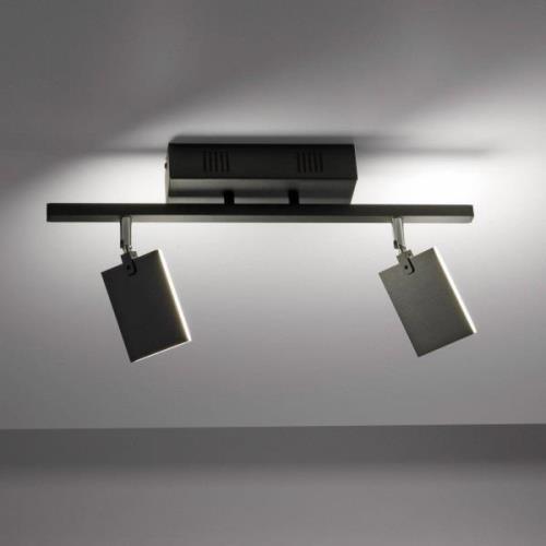 PURE Mira plafondlamp 2-lamps remote CCT zwart