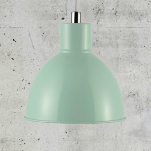 Hanglamp Pop met metalen kap, groen