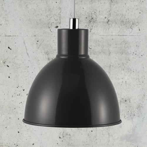 Hanglamp Pop met metalen kap, antraciet