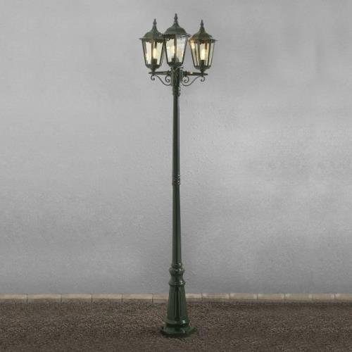 Mastlamp Firenze, 3-lamps, groen