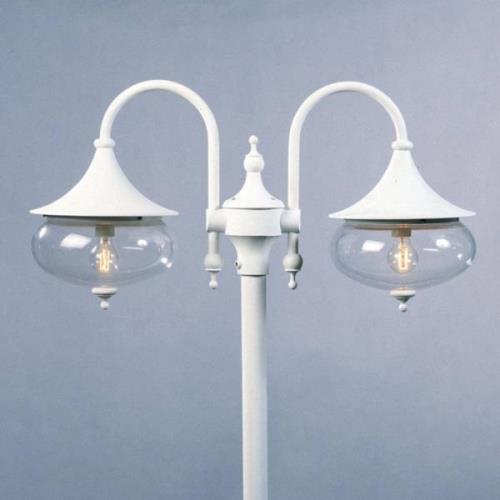 Lantaarnpaal Libra 2-lamps wit