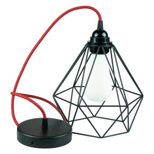 Segula hanglamp Diamant in zwart en rood