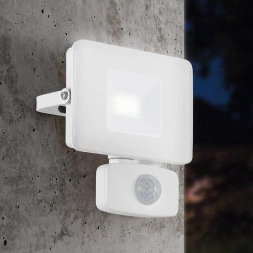 LED buitenspot Faedo 3 met sensor, wit, 10W