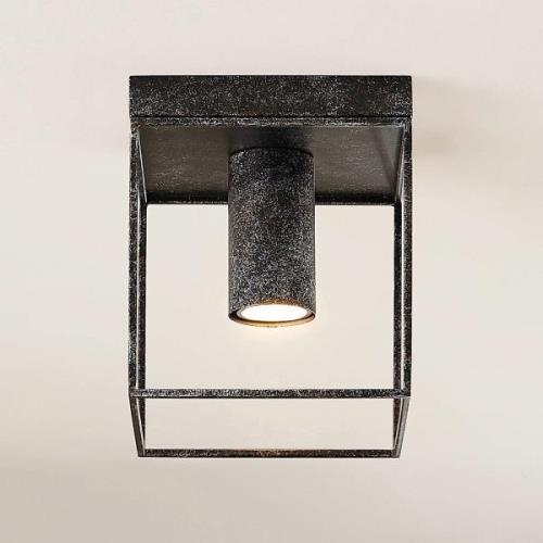 Lindby Disabio plafondlamp van metaal, roest