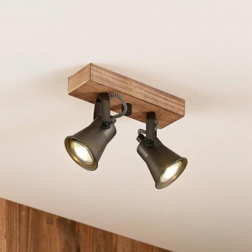 Lindby Grandesa plafondspot, 2-lamps