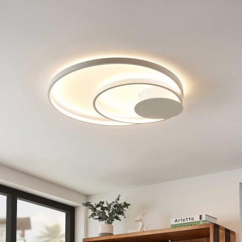 Lindby Nerwin plafondlamp, rond, wit