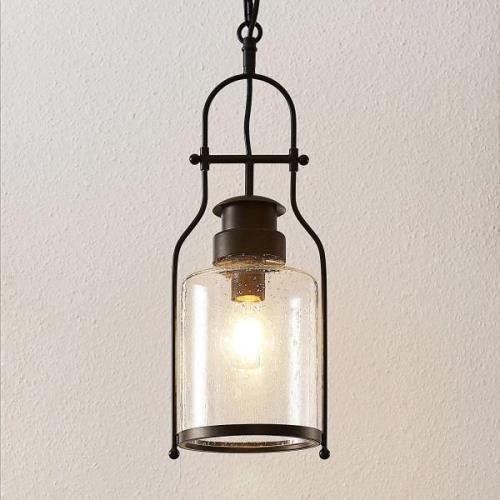 Lindby Rozalie hanglamp, lantaarn, zwart