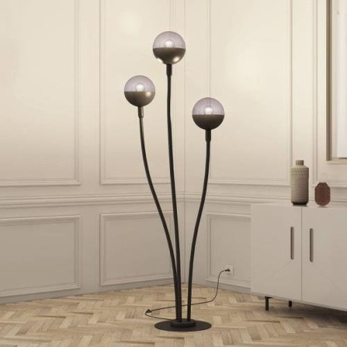Lucande Dustian vloerlamp, 3-lamps