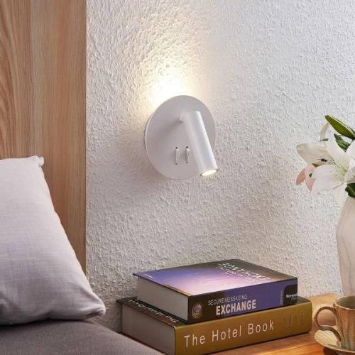 Lucande Magya LED wandlamp wit 2-lamps rond