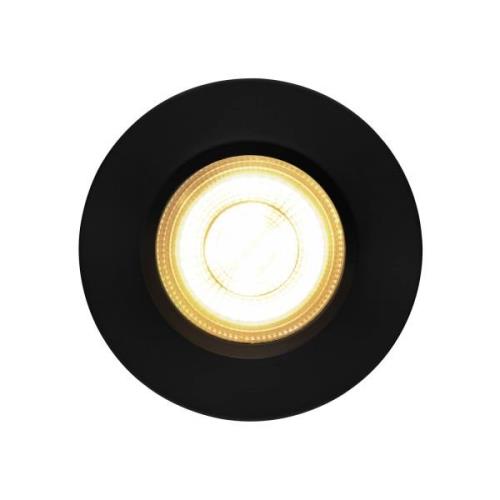 LED inbouwlamp Dorado Smart, zwart