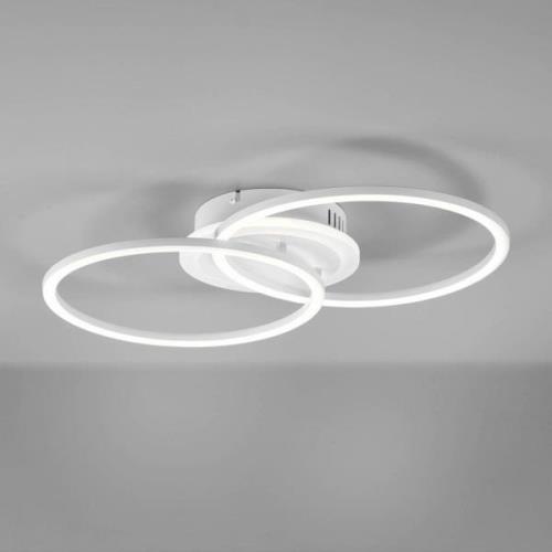 LED plafondlamp Venida in ringdesign, wit